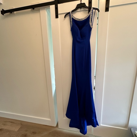 Royal blue prom dress size 00 - Picture 1 of 7